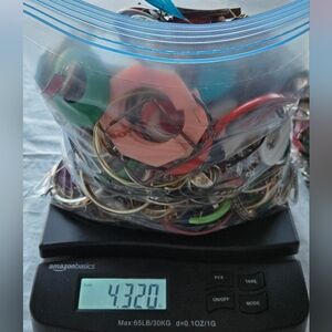 Mixed Jewelry Scrap & DIY Lot 4.3 lbs, Various Colors & Materials